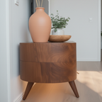 Aura Curve Solid Wood TV Stand