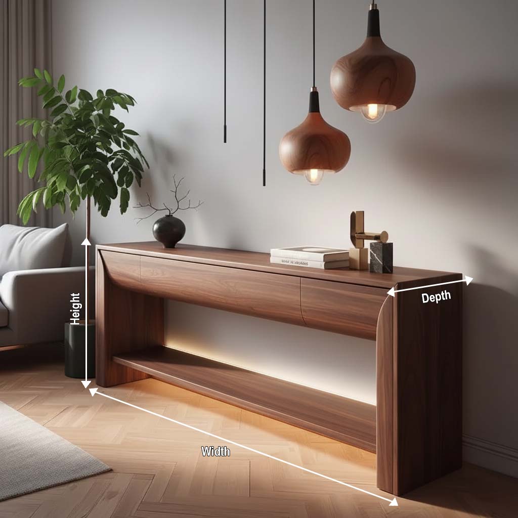 Modern Solid Wood Console Table
