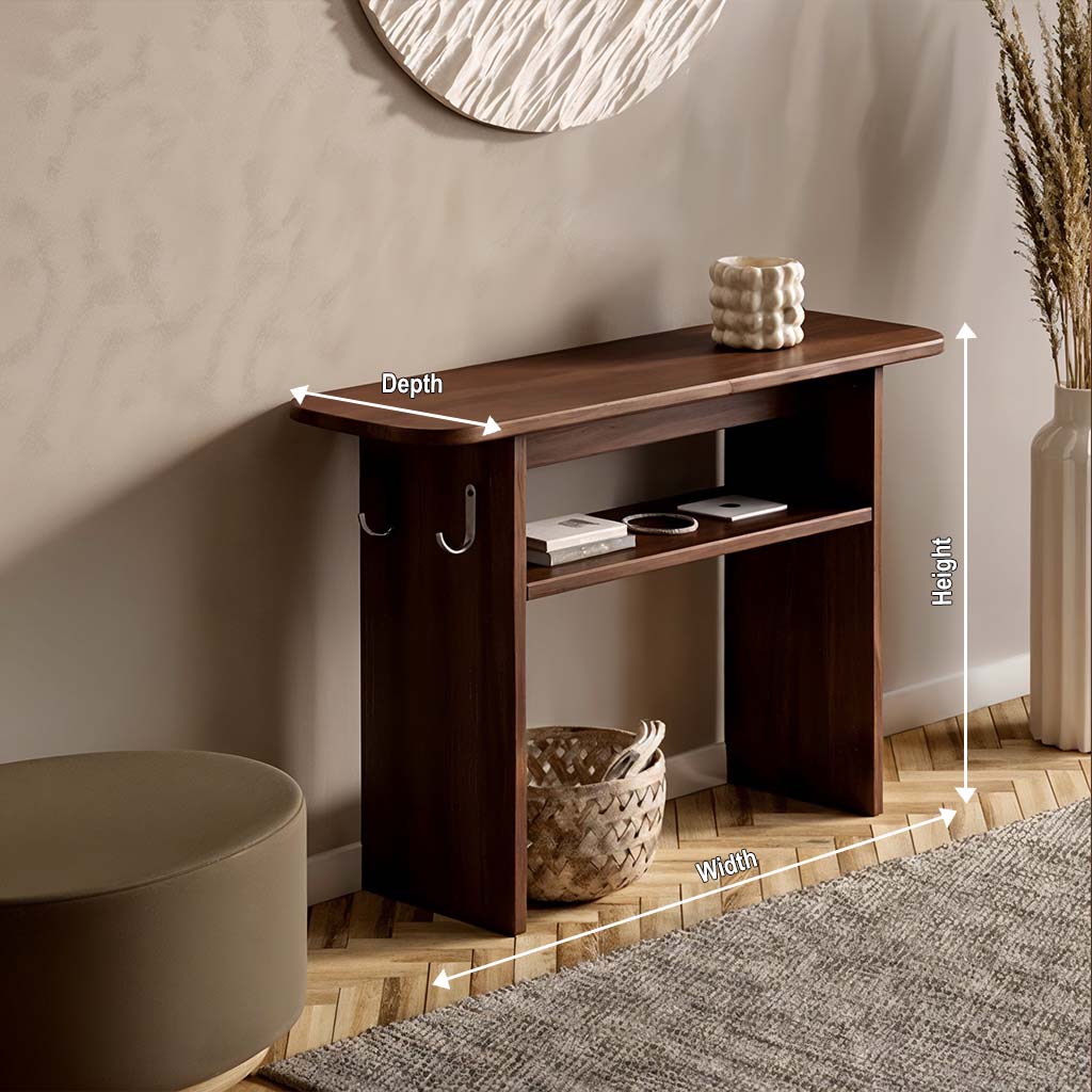 Minimal Solid Wood Console Table