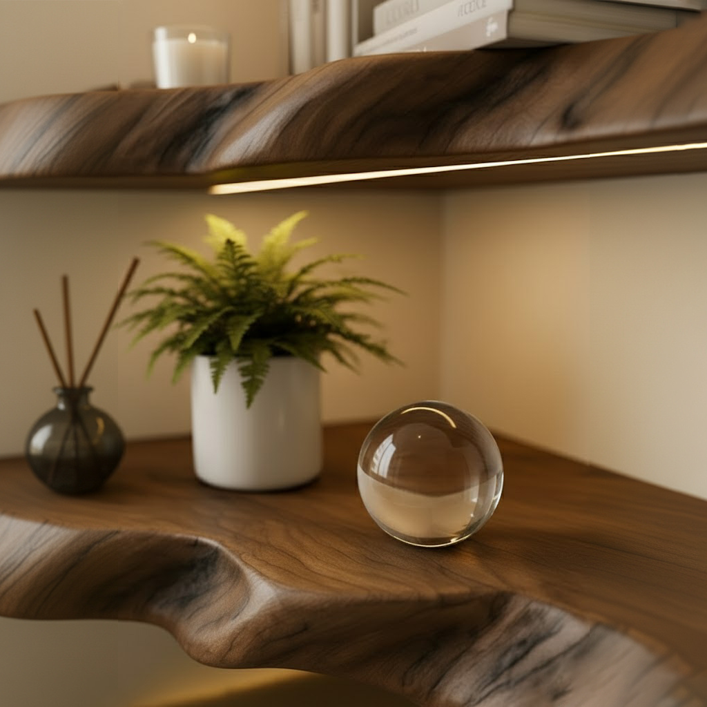 Organic Corner Wall Shelves