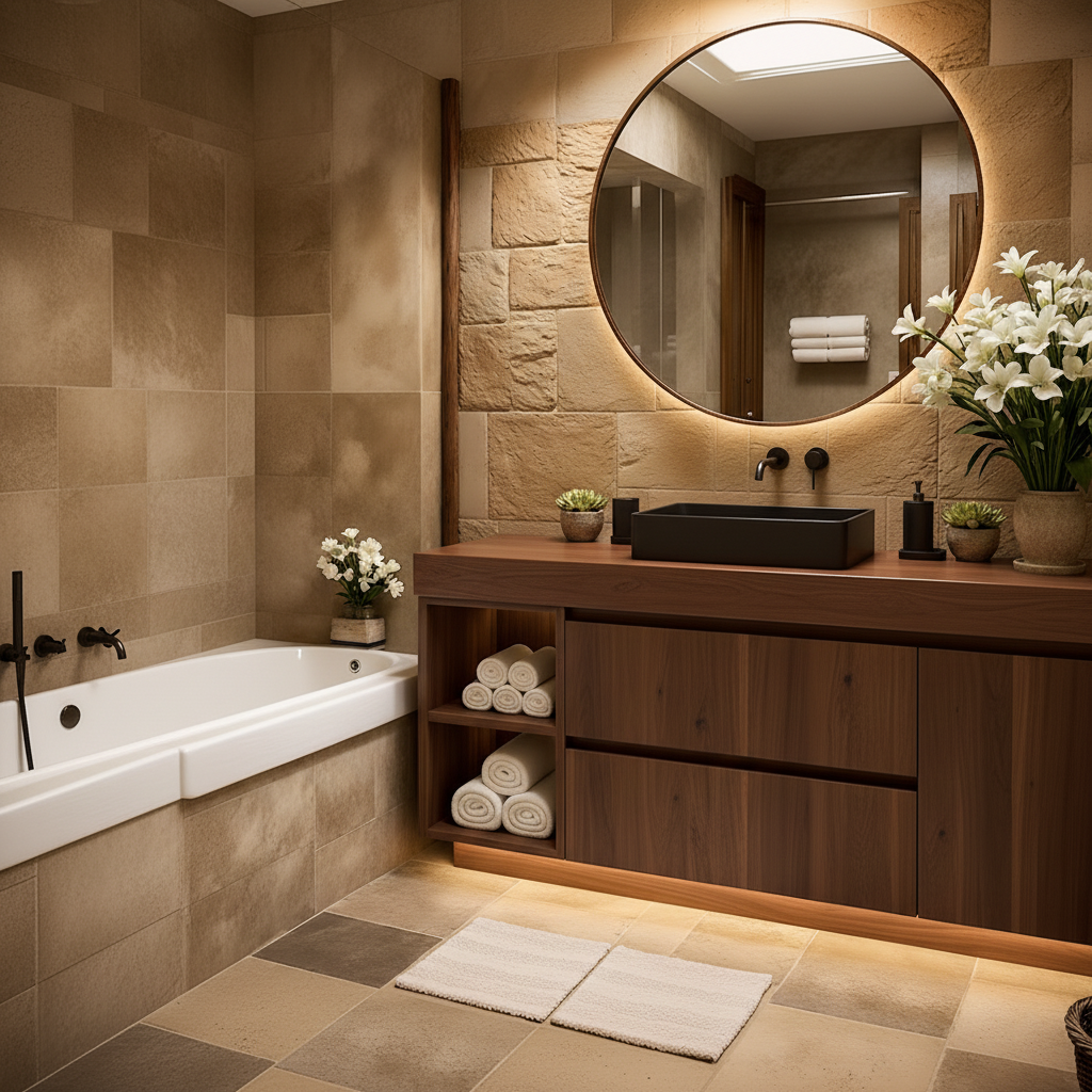 Solid Wood Floating Bathroom Vanity