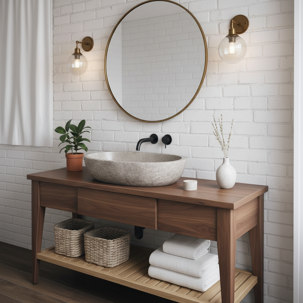 Solid Wood Bathroom Vanity