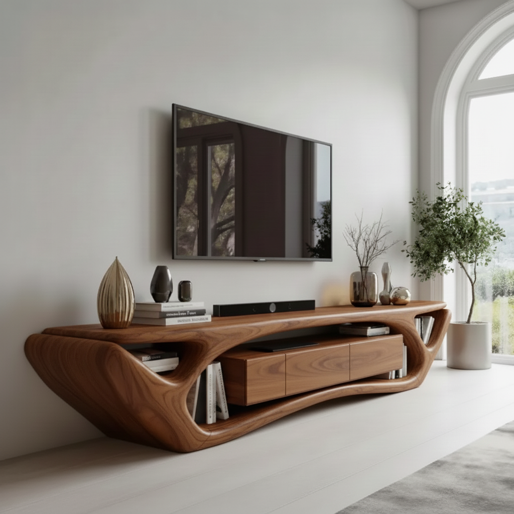 Aureon Solid Wood TV Stand