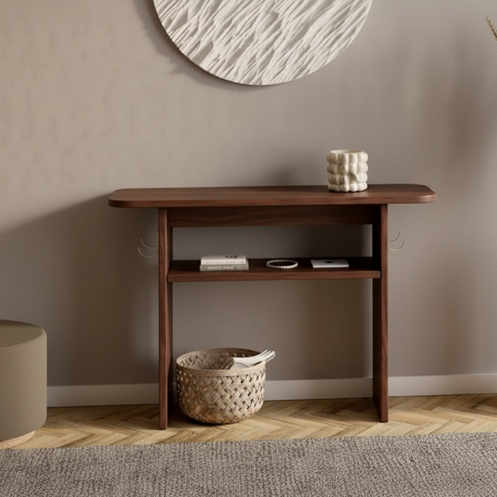 Minimal Solid Wood Console Table