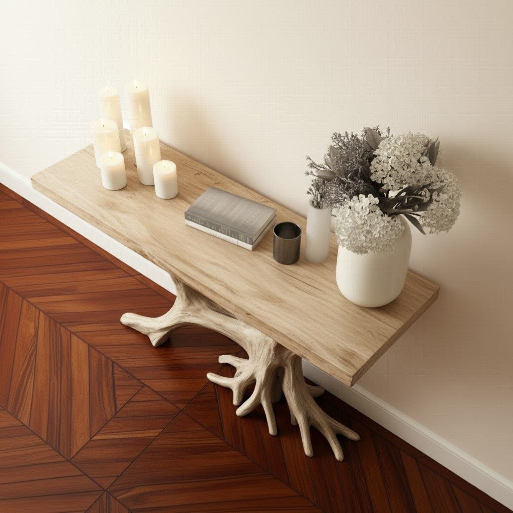 Nature Form Solid Wood Console Table