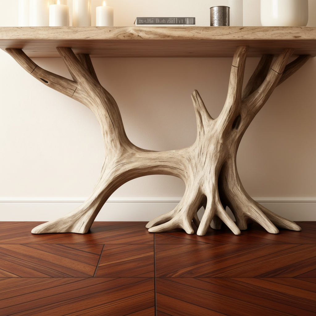 Nature Form Solid Wood Console Table