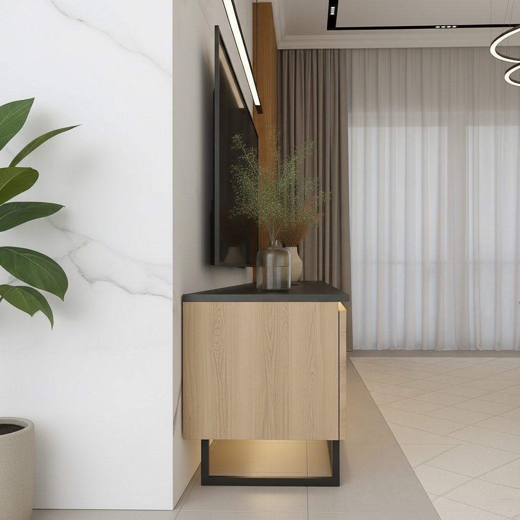 Linea Frame Solid Wood TV Stand