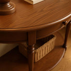 Classic Half Moon Solid Wood Console Table