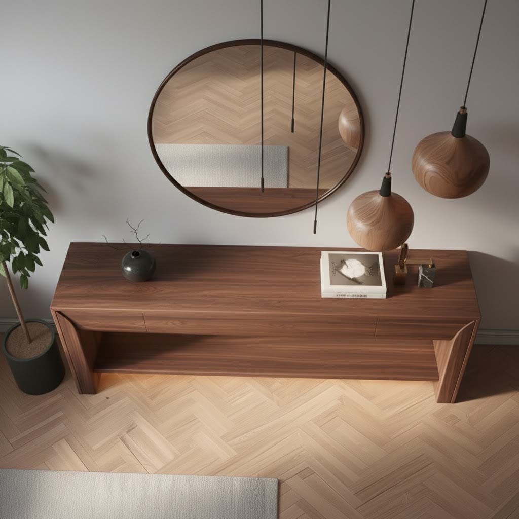 Modern Solid Wood Console Table