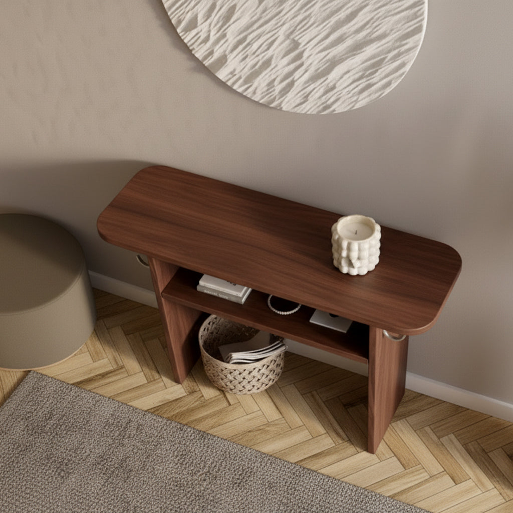 Minimal Solid Wood Console Table