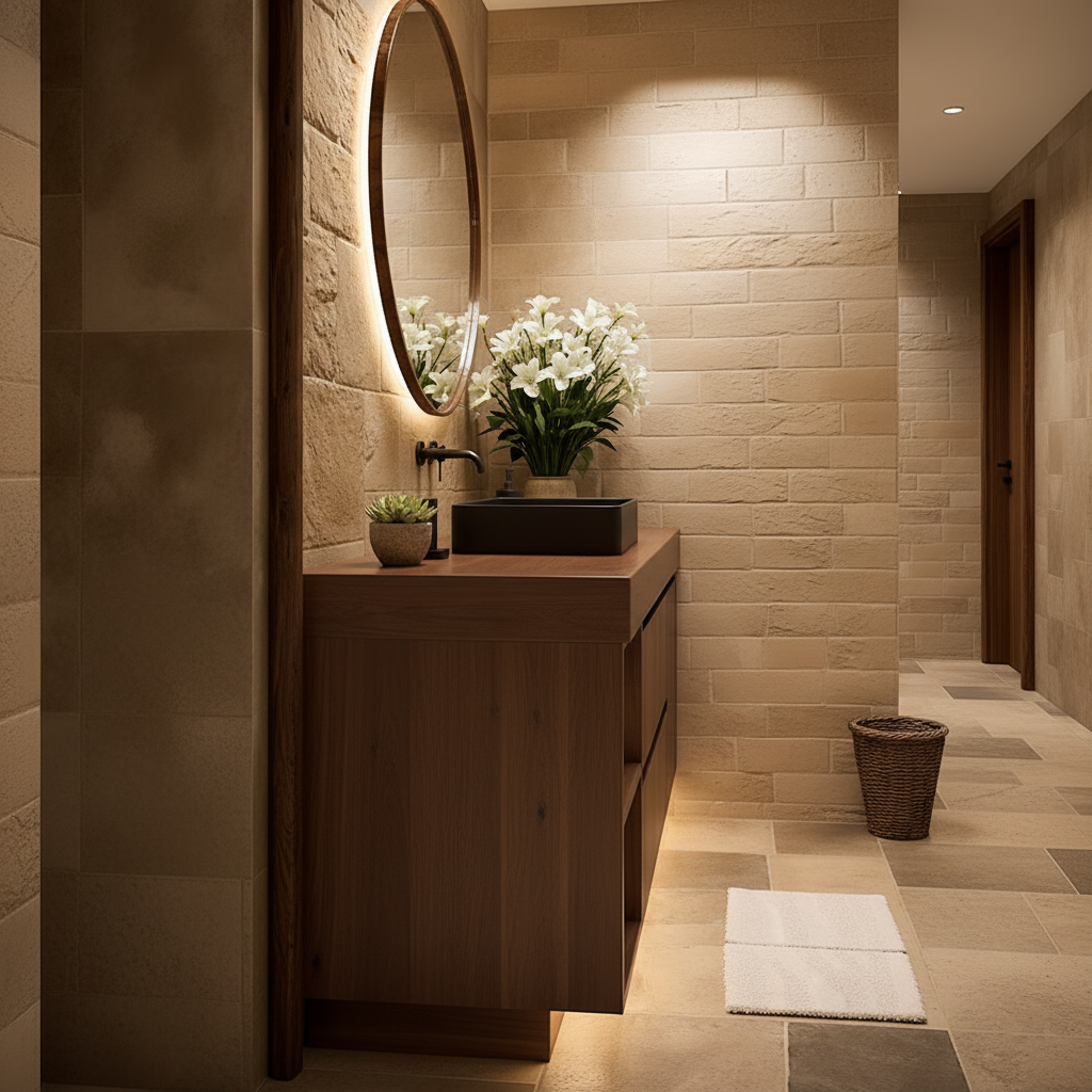 Solid Wood Floating Bathroom Vanity