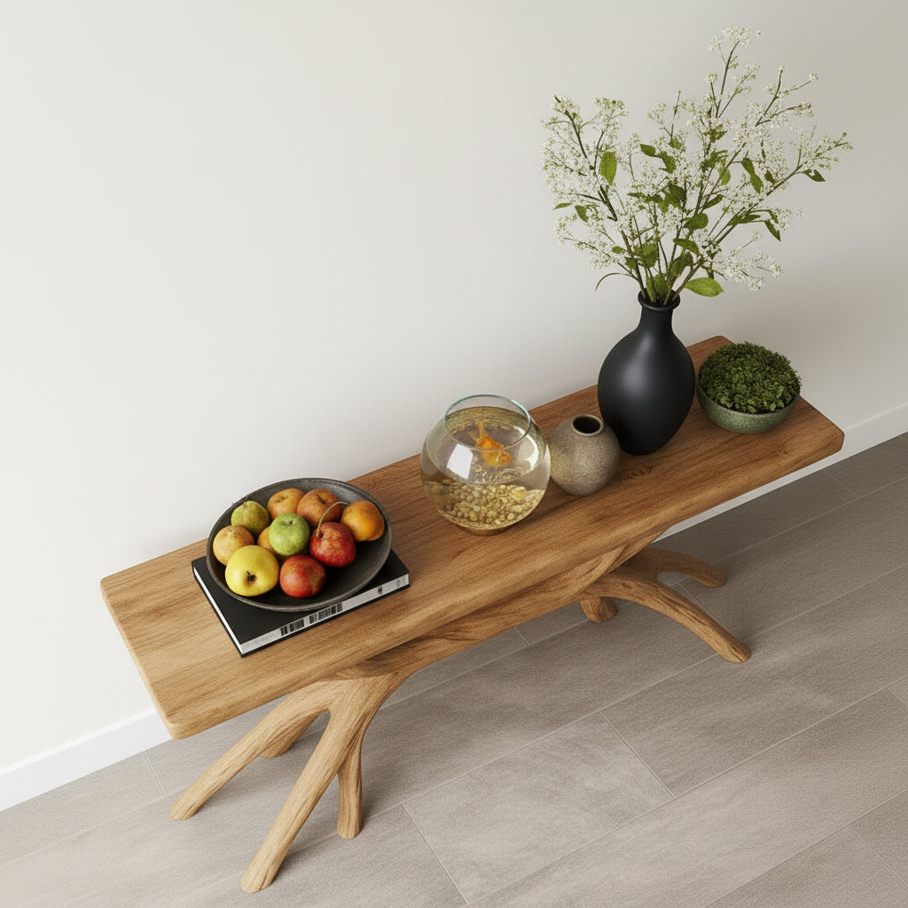 Organic Branch Solid Wood Console Table