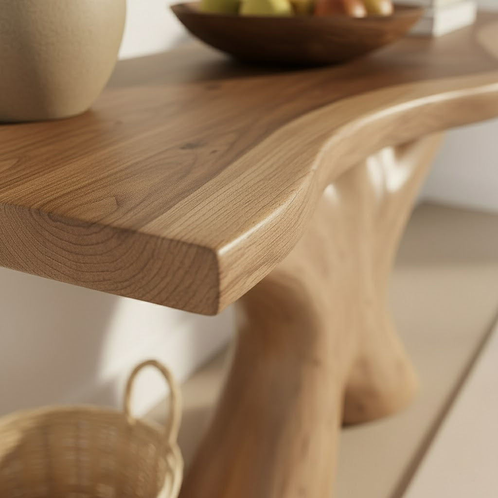 Organic Branch Solid Wood Console Table – Root Series
