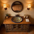 Rustic Heritage Solid Wood Bathroom Vanity