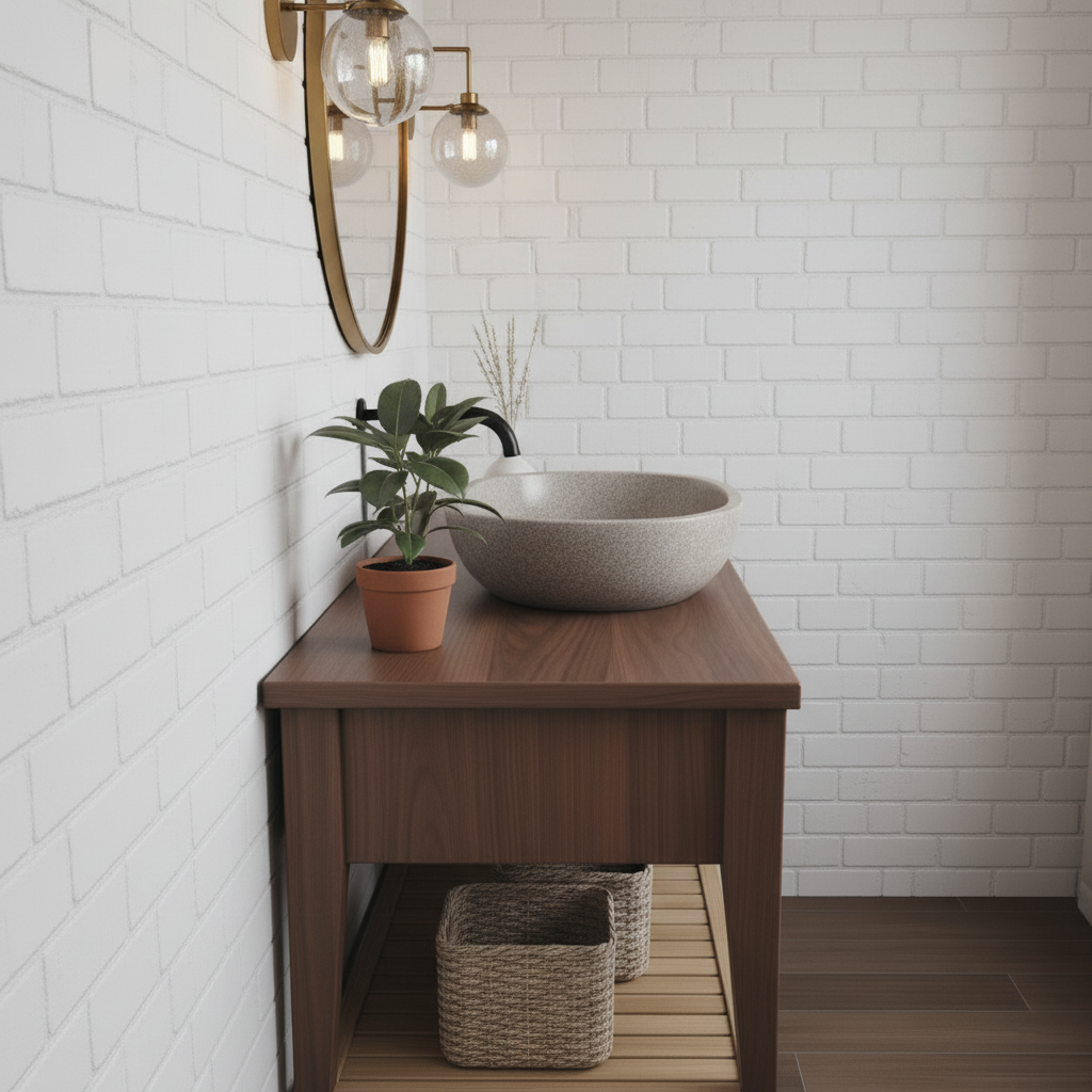 Solid Wood Bathroom Vanity