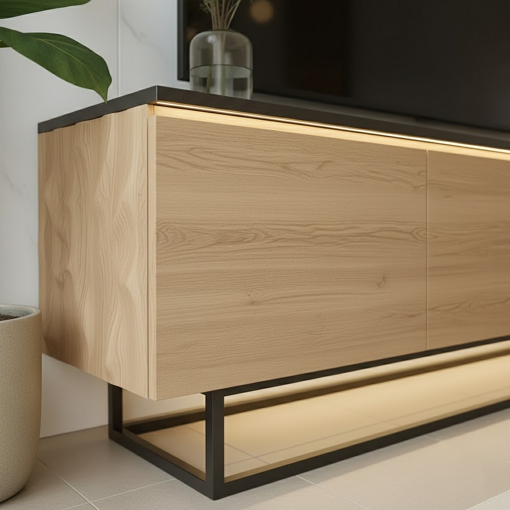 Linea Frame Solid Wood TV Stand