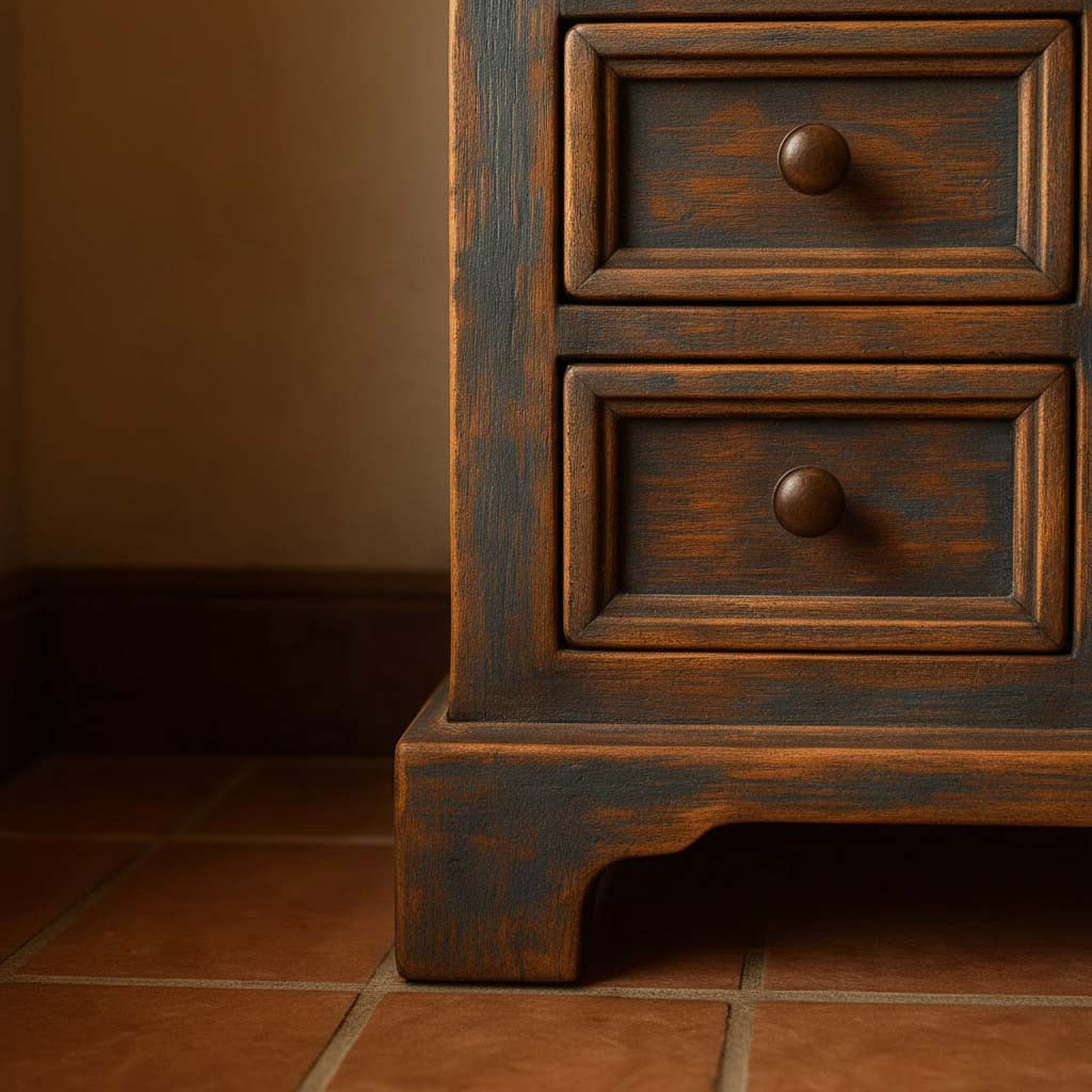 Rustic Heritage Solid Wood Bathroom Vanity