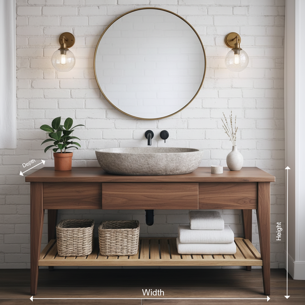 Solid Wood Bathroom Vanity