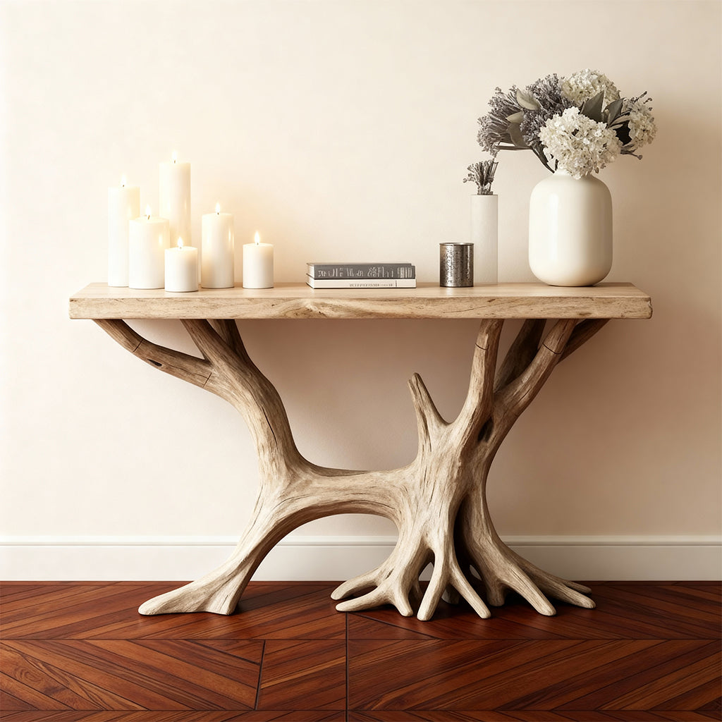 Nature Form Solid Wood Console Table