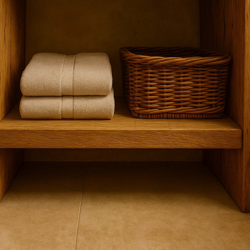 Single Sink Bathroom Vanity with Stone Vessel